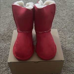 Cozy Red Kids Boots